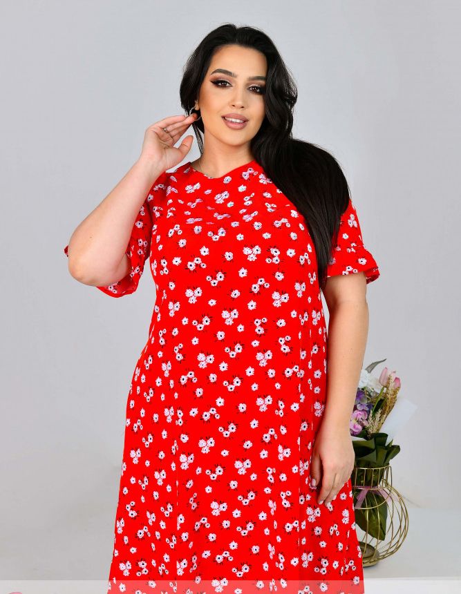 Buy Dress №1704-Red, 62-64, Minova