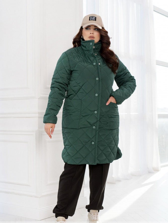 Купить Куртка №2430-Зеленый, 66-68, Minova