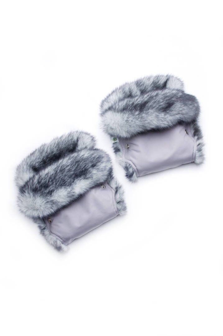Buy Mittens for mom on the stroller. Grey
