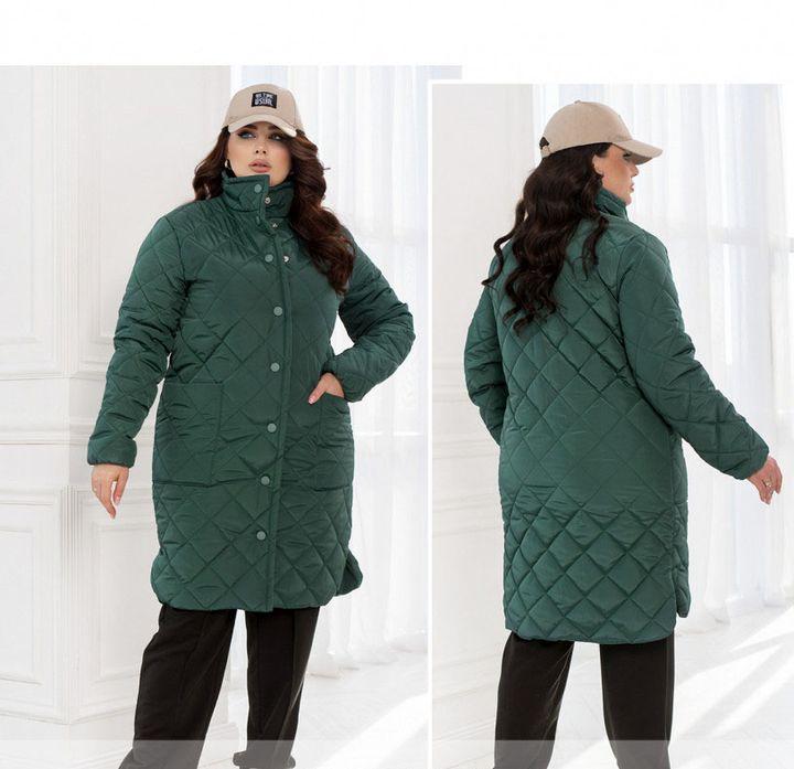 Купить Куртка №2430-Зеленый, 66-68, Minova