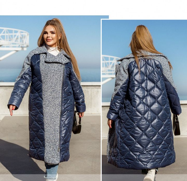 Купити Куртка жіноча №2413-синій-синій, 66-68, Minova