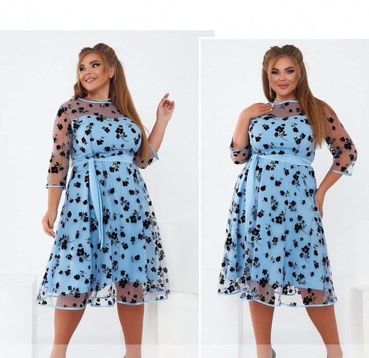 Buy Dress №18-21-Blue, 54, Minova