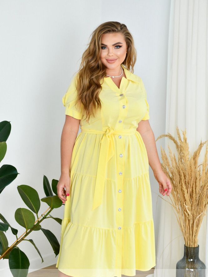 Buy Dress №21-93-Yellow, 64-66, Minova