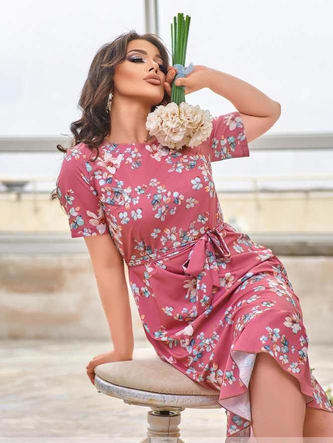 Buy Dress №2382-Pink, 66-68, Minova