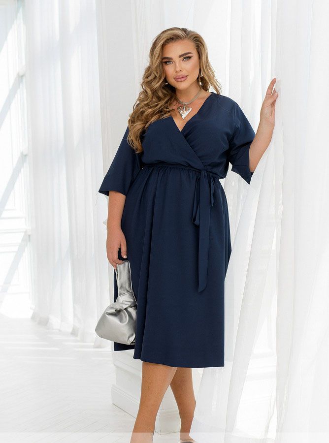 Buy Dress №2470-Dark Blue, 66-68, Minova