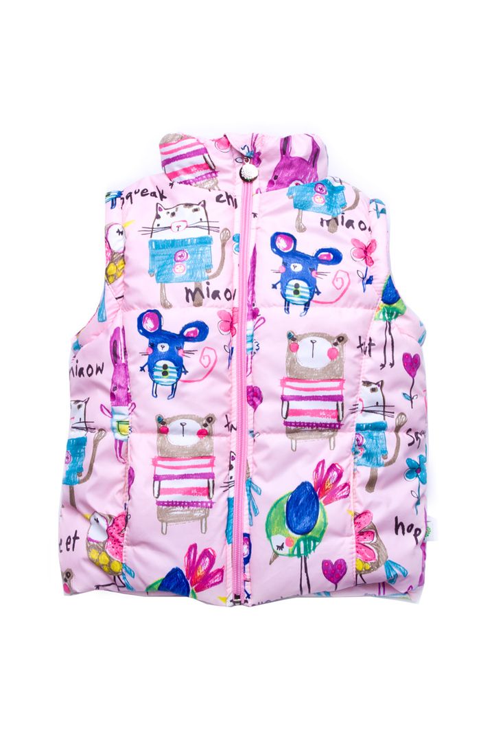 Buy Jacket-vest (transformer) for girls "Animals", 03-00695-1, size 104