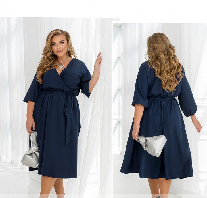 Buy Dress №2470-Dark Blue, 66-68, Minova