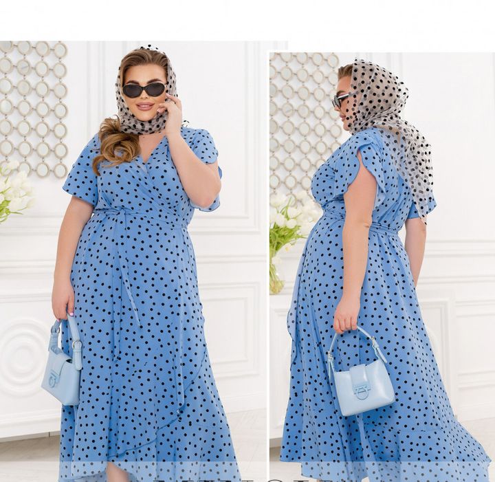 Buy Dress №2439-Blue, 66-68, Minova