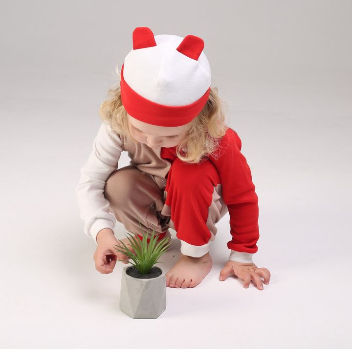 Buy Hat with ears, Milk red, 1022, 86, Kinderly