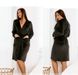 Women's warm dressing gown No. 2101-black, 48-50-52, Minova