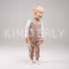 Комплект для малыша, футболка с длинным рукавом и штанишки, Бежево-голубой, 1052, р. 62, Kinderly