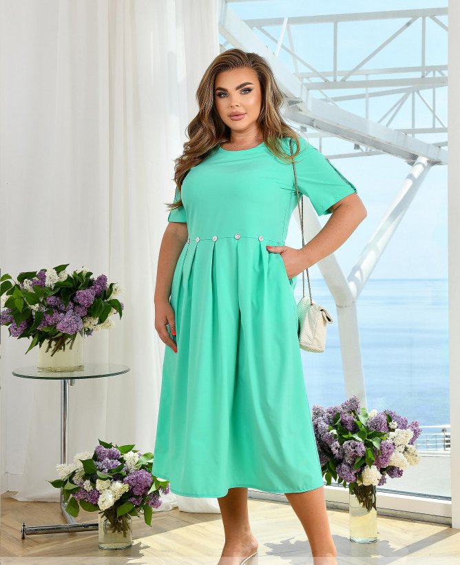 Buy Dress №8-310-Menthol, 64-66, Minova
