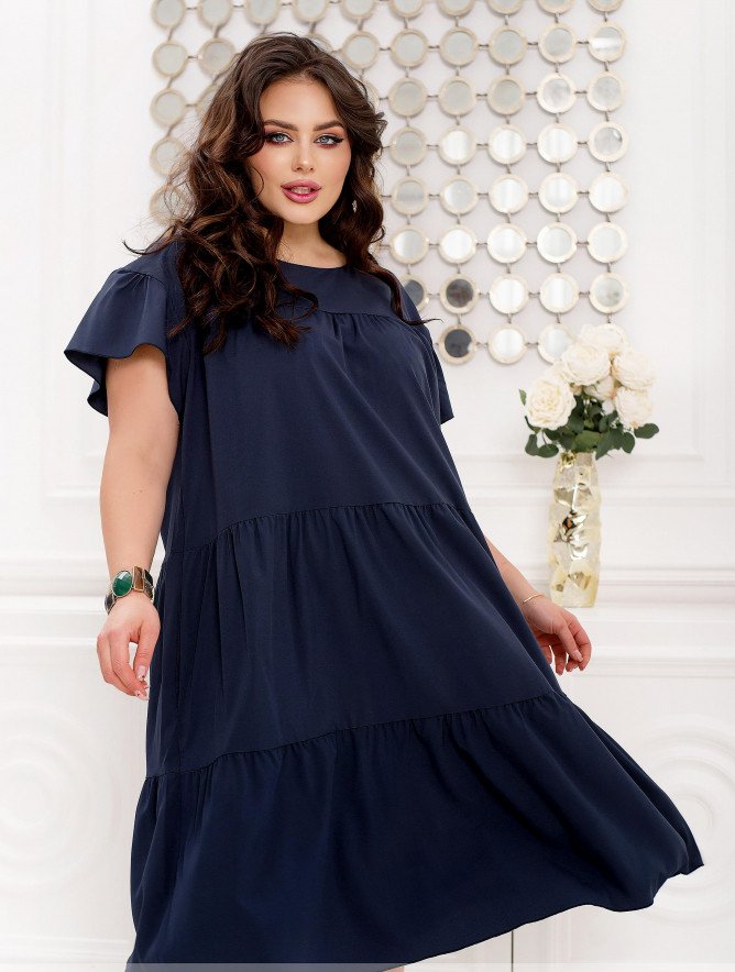 Buy Dress №2361-Dark Blue, 66-68, Minova
