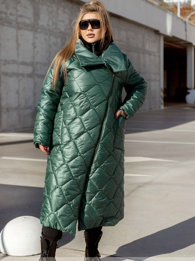 Купить Куртка женская №2415-зеленый, 68-70, Minova