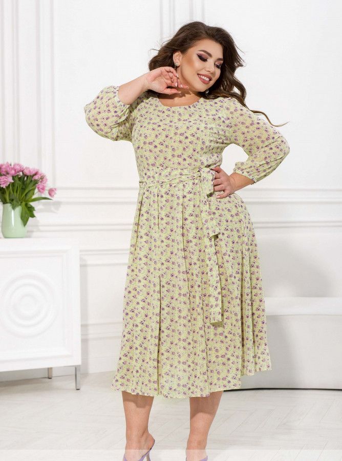 Buy Dress №20-08-Cream, 54, Minova