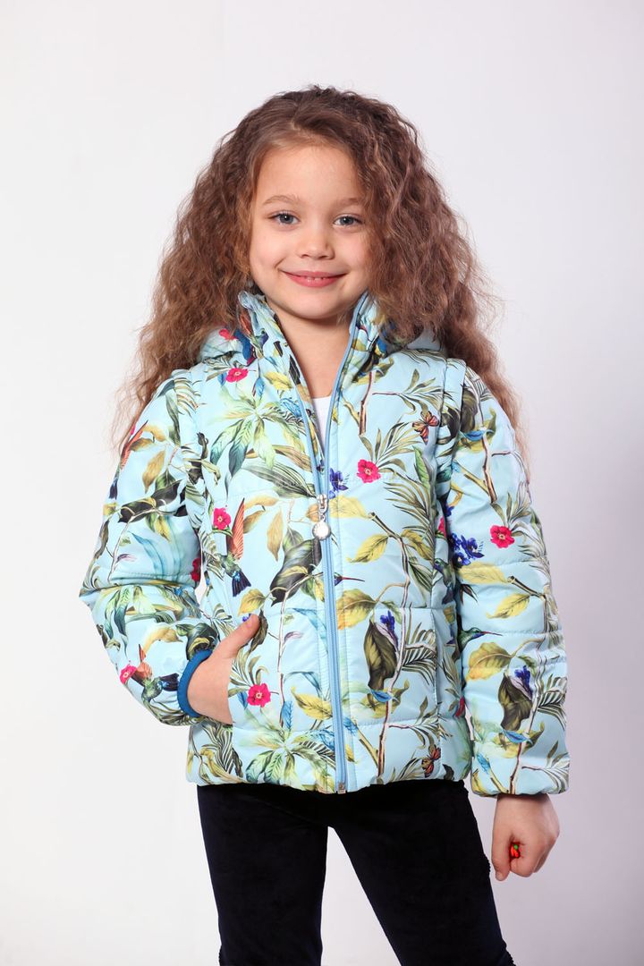 Купить Куртка-жилет демисезонная для девочки, размер 122, Модный карапуз