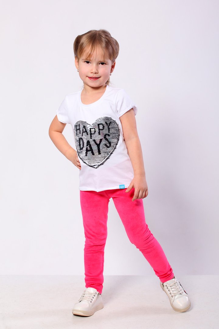 Купити Стрейч брюки-лосини для дівчинки, 03-00768-1, р. 80, Рожевий, Модний карапуз