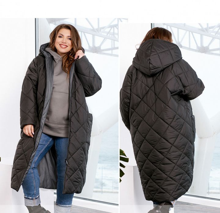 Buy Women's quilted jacket No. 1105-gray, 64-66, Minova