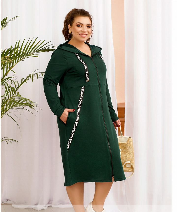 Buy Women's dress No. 2006-green, 62-64, Minova
