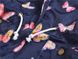 Куртка-вітровка для дівчинки Веселі метелики, p.100, Синій, 51128, Jomake