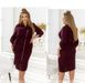 Velvet dress No. 2407-bordeaux, 48-50, Minova