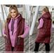 Women's vest №2388-burgundy, 46-48, Minova