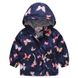 Windbreaker jacket for girls Funny butterflies, 100, blue, 51128, Jomake