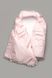 Конверт зимовий для новонародженого, рожевий з принтом, 03-00894, Модний карапуз