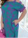 Dress №2533-Green-Lilac, 46-48, Minova