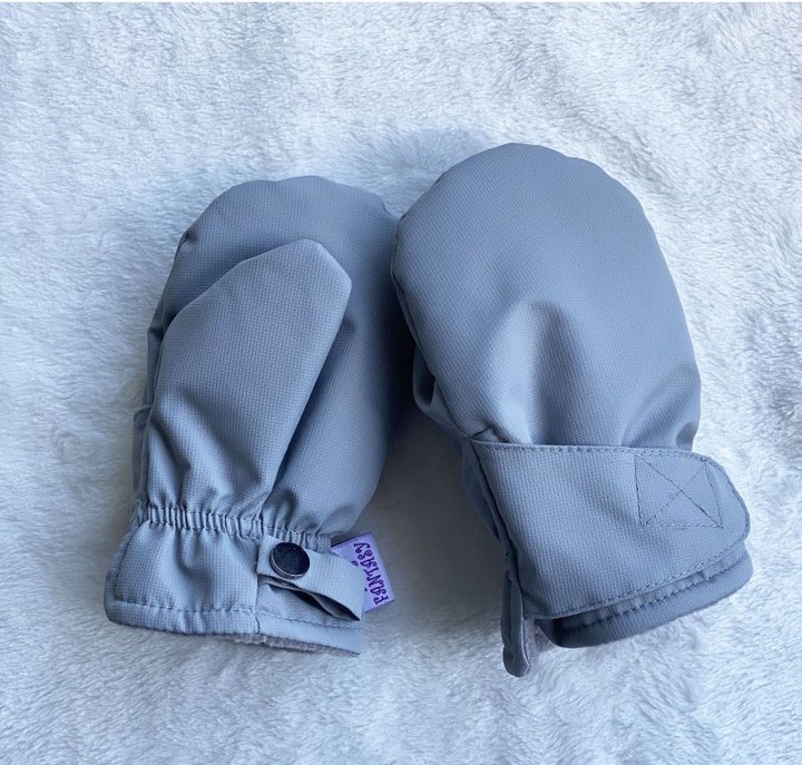 Buy Gloves "Climber" gray, 1-3 years one-piece size, Kid's Fantasy