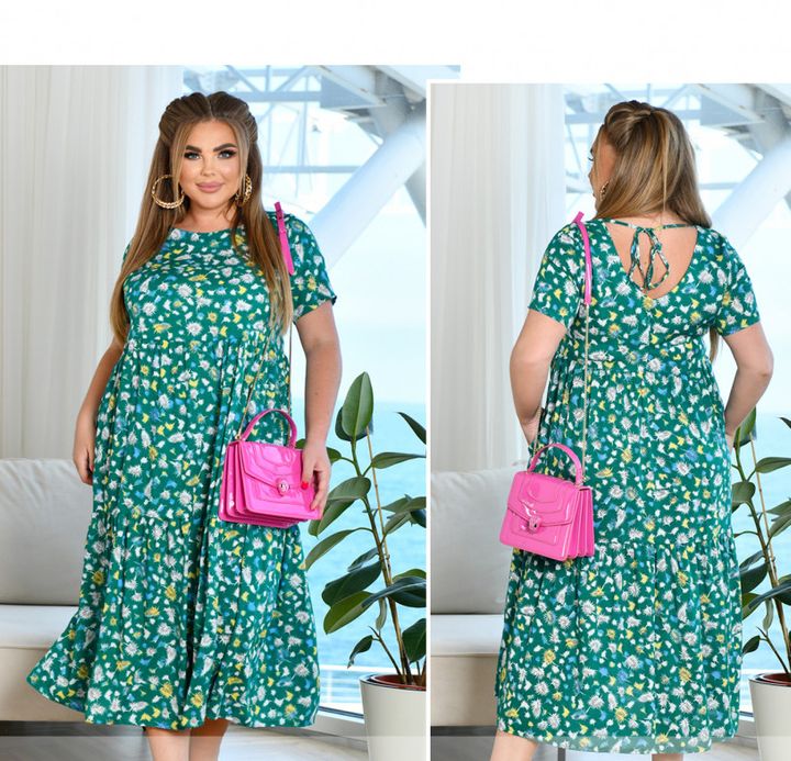 Купить Платье №17-290-Зеленый, 64-66, Minova