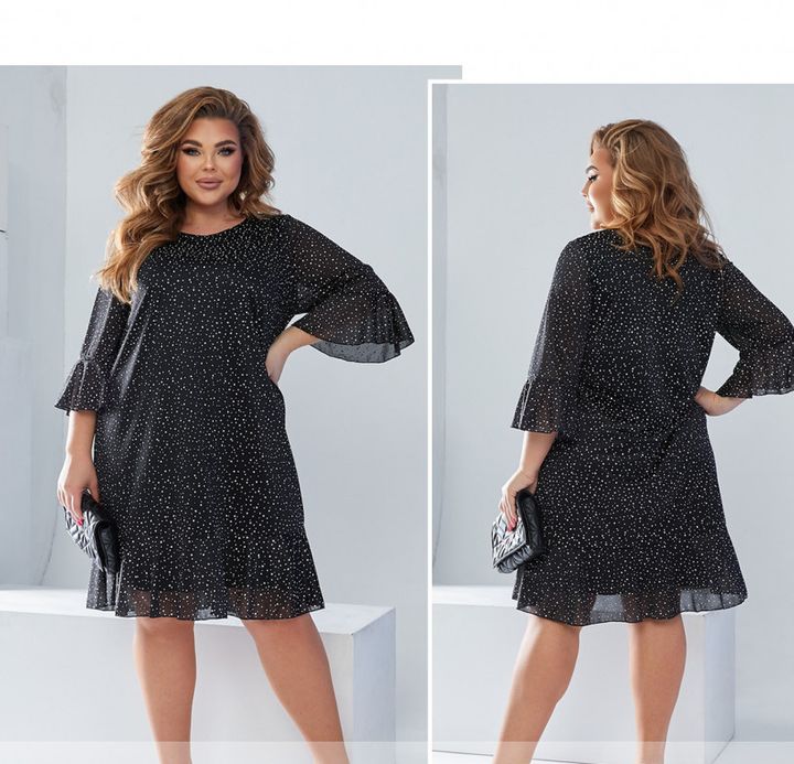 Buy Dress №22-016-Black, 64, Minova