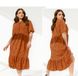 Dress №1153B-Brick, XL-2XL, Minova