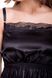 Silk nightgown Black 44, F50048, Fleri