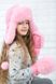 Buy Hat with ear flaps, for girls, Dreams, pink, 52-53, Dy-001, Fiona