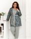 Women's home suit, 3 pcs, Women's pajamas №2237, grey, 50-52, Minova