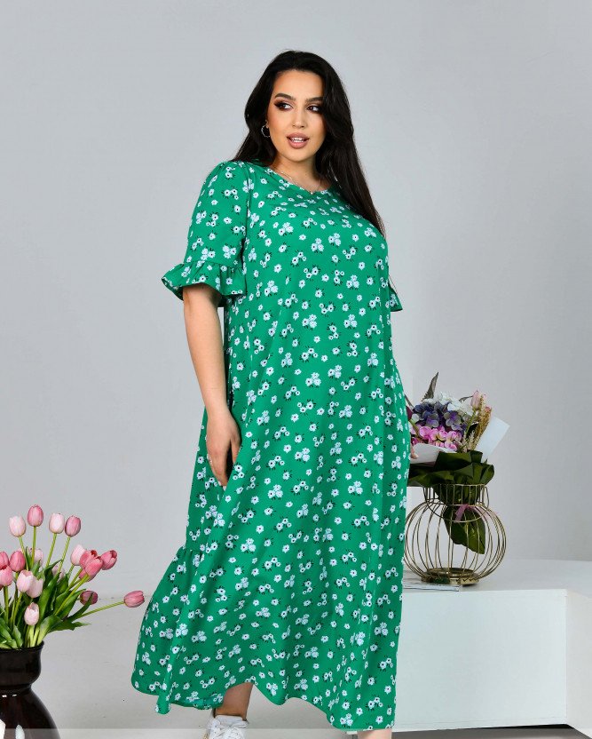 Купить Платье №1704-Зеленый, 62-64, Minova