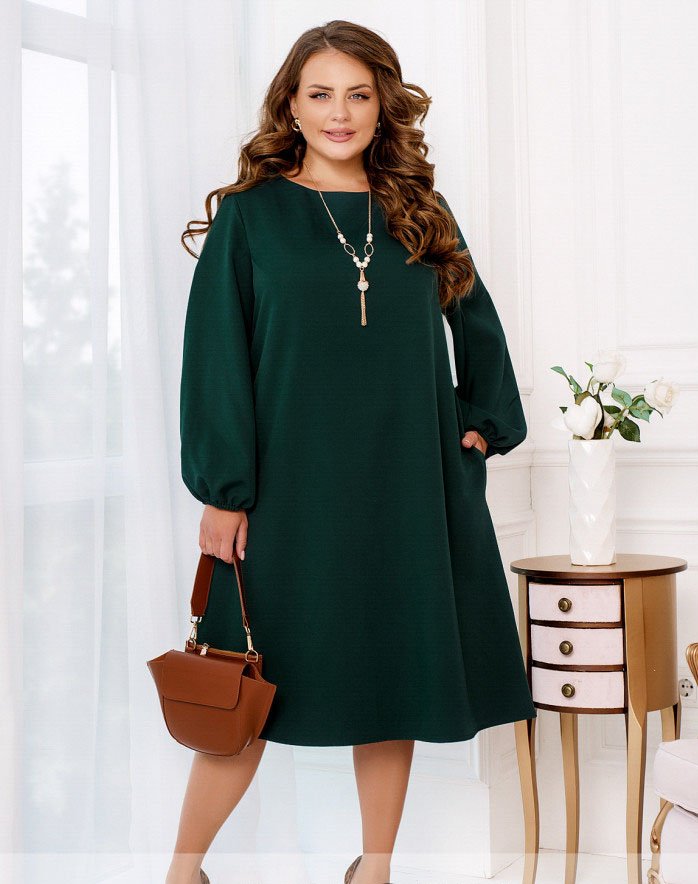 Купить Платье №2240-зеленый, 66-68, Minova