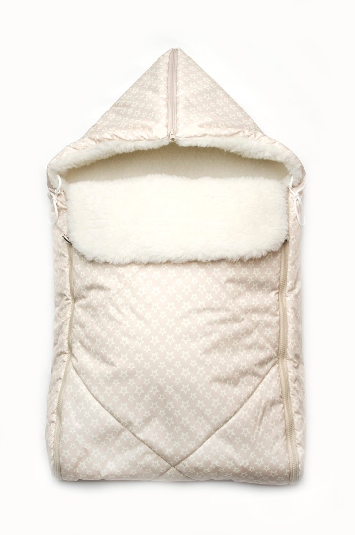 Купить Конверт-мешок зимний "Крошка", Светло-бежевый, 03-00371, Модный карапуз
