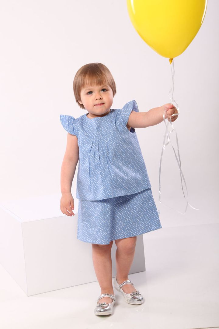 Buy Dress, 03-00858-0, 80, Light blue, Fashion toddler