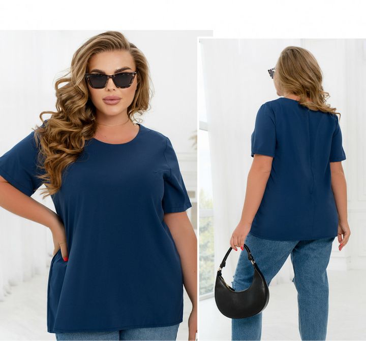 Купити Блуза №2283-Синій, 66-68, Minova