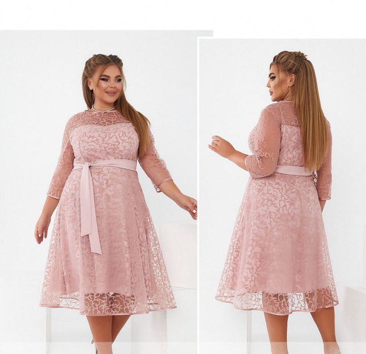 Buy Dress №18-21-Pink, 54, Minova