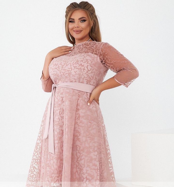 Buy Dress №18-21-Pink, 54, Minova