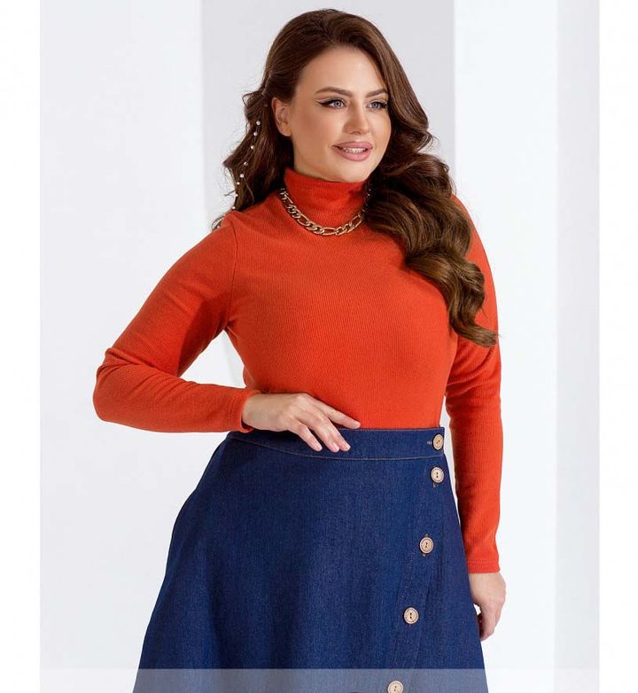 Buy Sweater №2343-carrot, 64-66, Minova