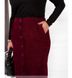 Velvet skirt No. 2307-bordeaux, 50-52, Minova