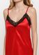 Silk nightgown with lace Red 38, F50071, Fleri