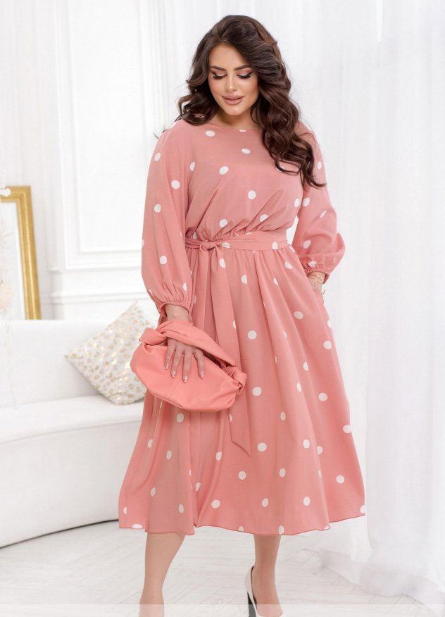 Купить Платье №2447-Розовый, 66-68, Minova