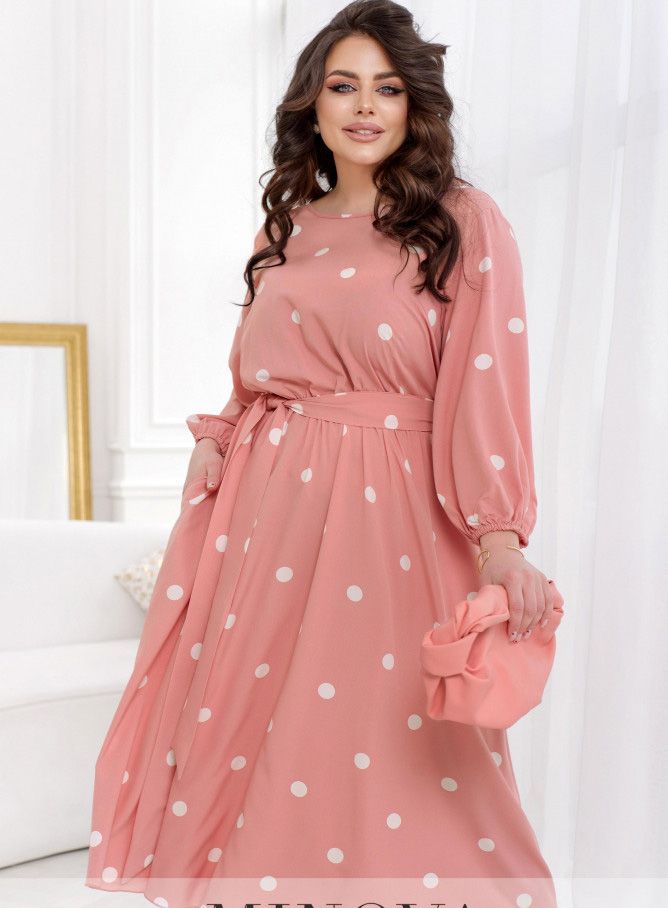 Купить Платье №2447-Розовый, 66-68, Minova