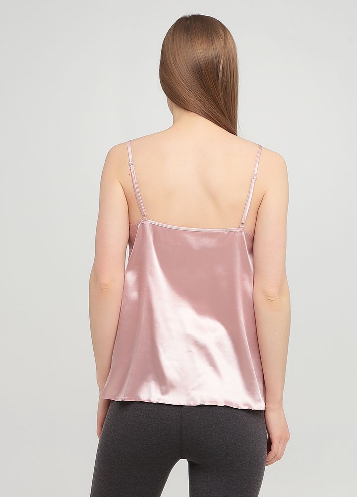 Buy Women's silk T-shirt, thin shoulder strap, Rose Ashes 44, F50077, Fleri