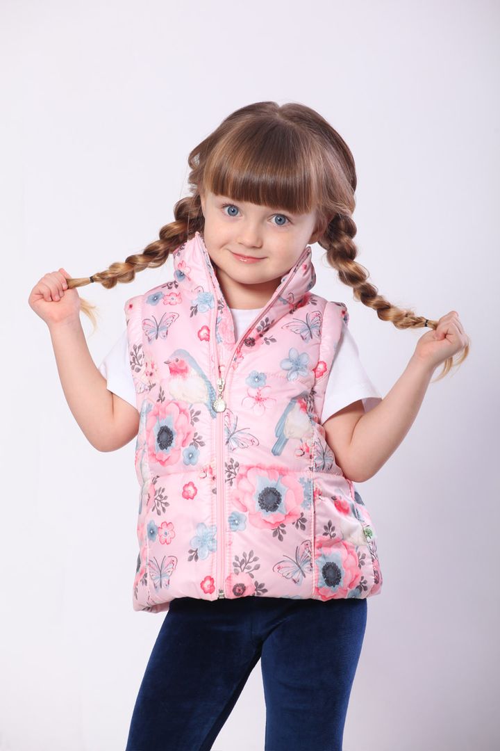 Buy Jacket-vest (transformer) for girls "Animals", 03-00695-2, size 104